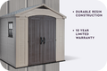 Keter Factor shed in grey