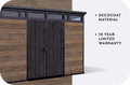 Keter Signature shed in Walnut