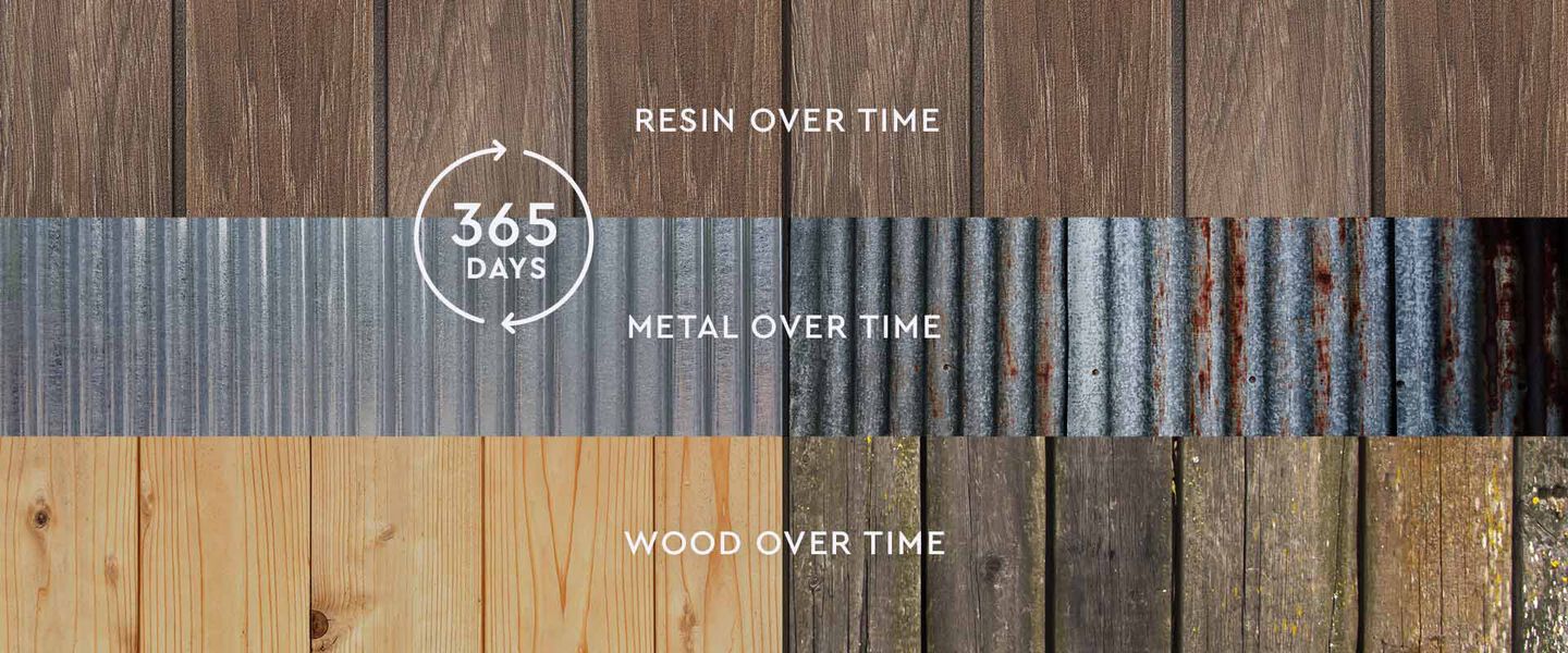 shed material comparison: resin vs wood vs metal