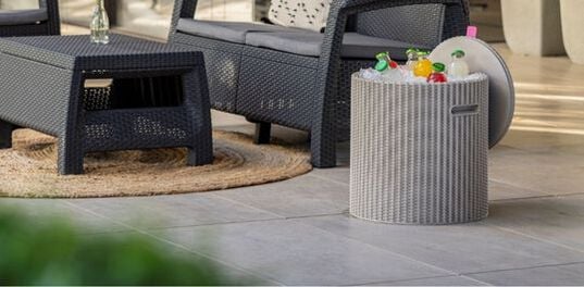 Brown Outdoor Cooler Side Table - Keter US