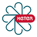 Sustainability flower icon with Keter logo