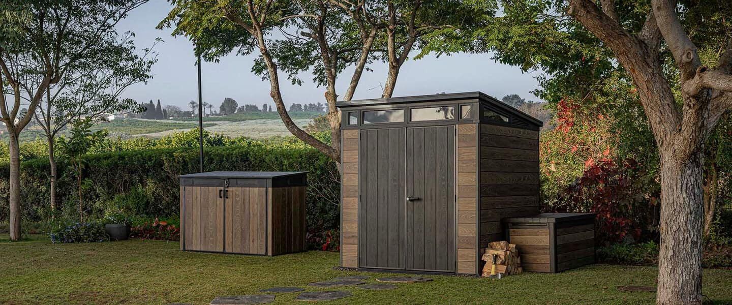 Different shed size storage