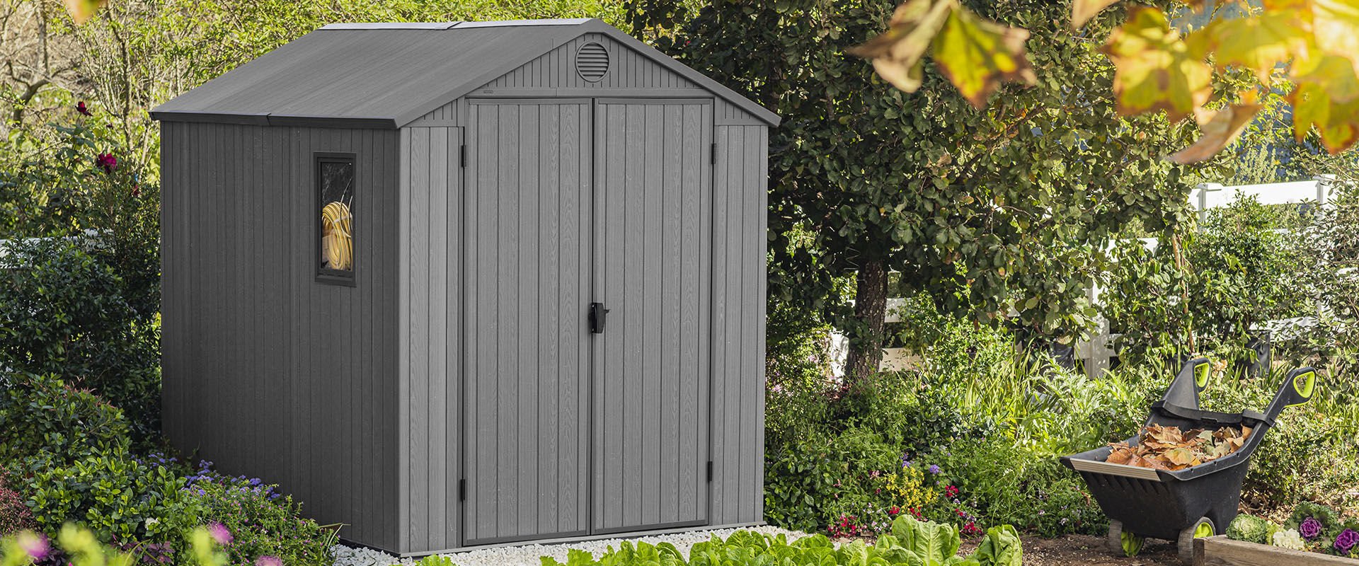 Keter shed discount shelves and hooks