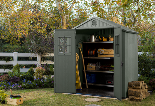 Darwin Shed 6x4ft Double Door - Green