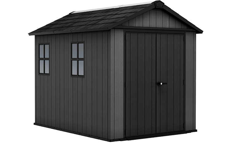 Keter Newton Plus 7.5x9 gray shed